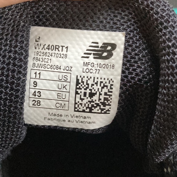 New Balance 40v1 Minimus Black/Aqua US 11 - Picture 6 of 8